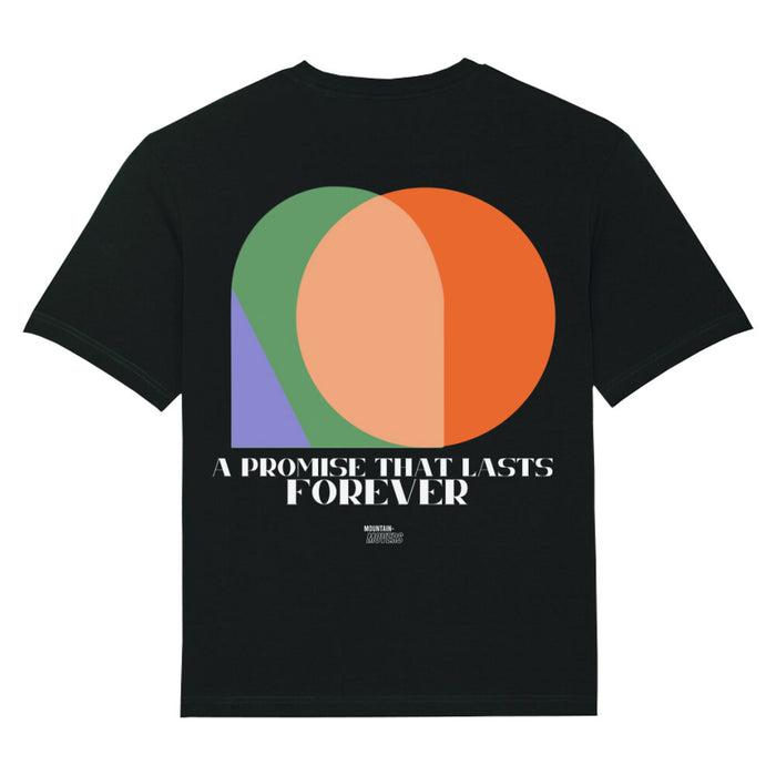 Een belofte die standhoudt. Oversized T-shirt met backprint