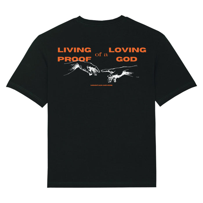 Living Loving God Oversized Shirt Backprint