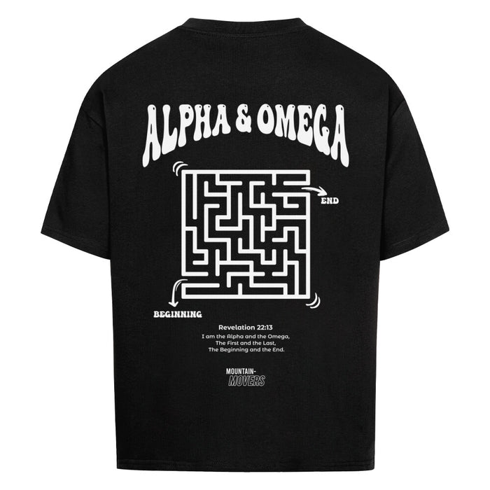alpha & Omega Maze Oversized Shirt Back Print