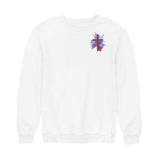 Gekleurd gekruist sweatshirt [Premium]