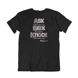 Vraag-zoek-klop T-shirt