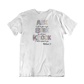 Vraag-zoek-klop T-shirt