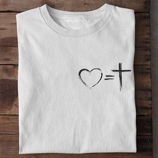Liefde = Kruis T-shirt