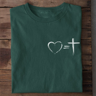 Liefde = Kruis T-shirt