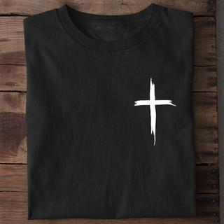 painted cross t-shirt