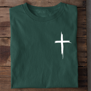 painted cross t-shirt