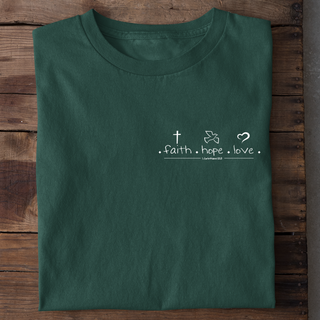 Geloof hoop liefde T-shirt