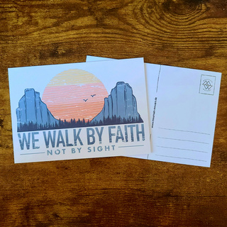 Walk by Faith Postkarte