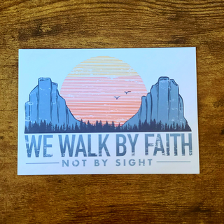 Walk by Faith postcard