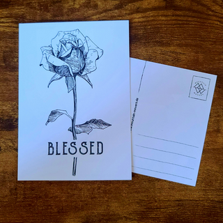 Blessed Rose Postkarte