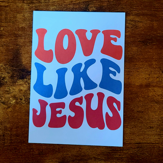 LOVE LIKE JESUS Postkarte