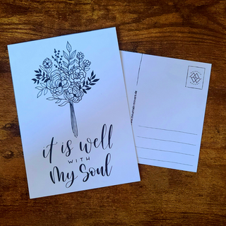 It is well with my Soul postcard