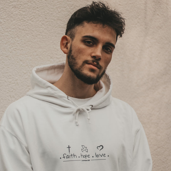 Geloof hoop liefde hoodie