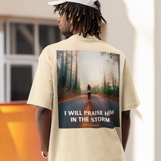 Prijs je in het Storm Oversized T-shirt BackPrint