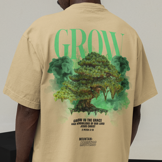 Grow Streetwear Oversized T-shirt met print op de achterkant